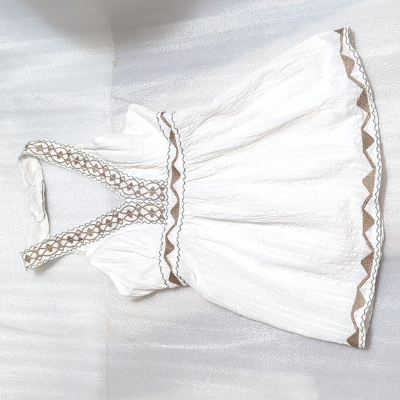 Mine Tops - Mai Tai Women's White Halter Top Size Large